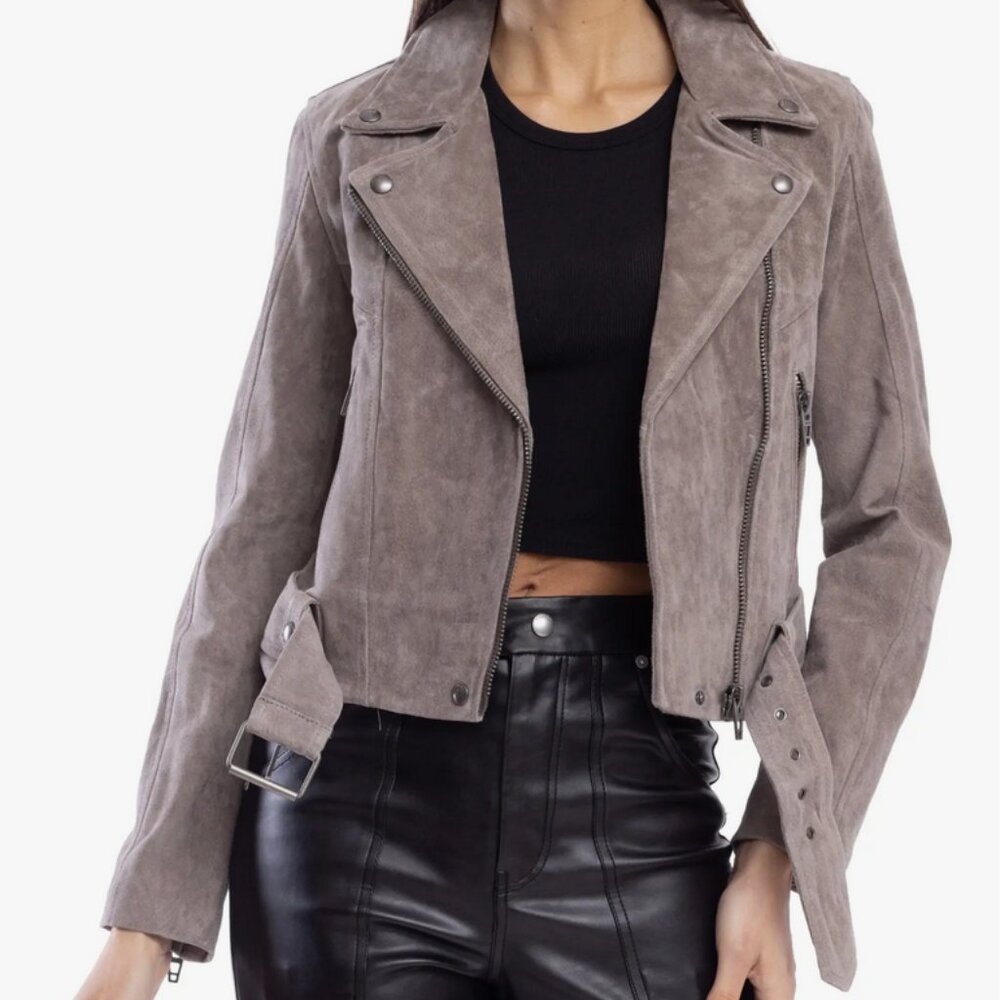 Blank NYC Suede Moto Jacket